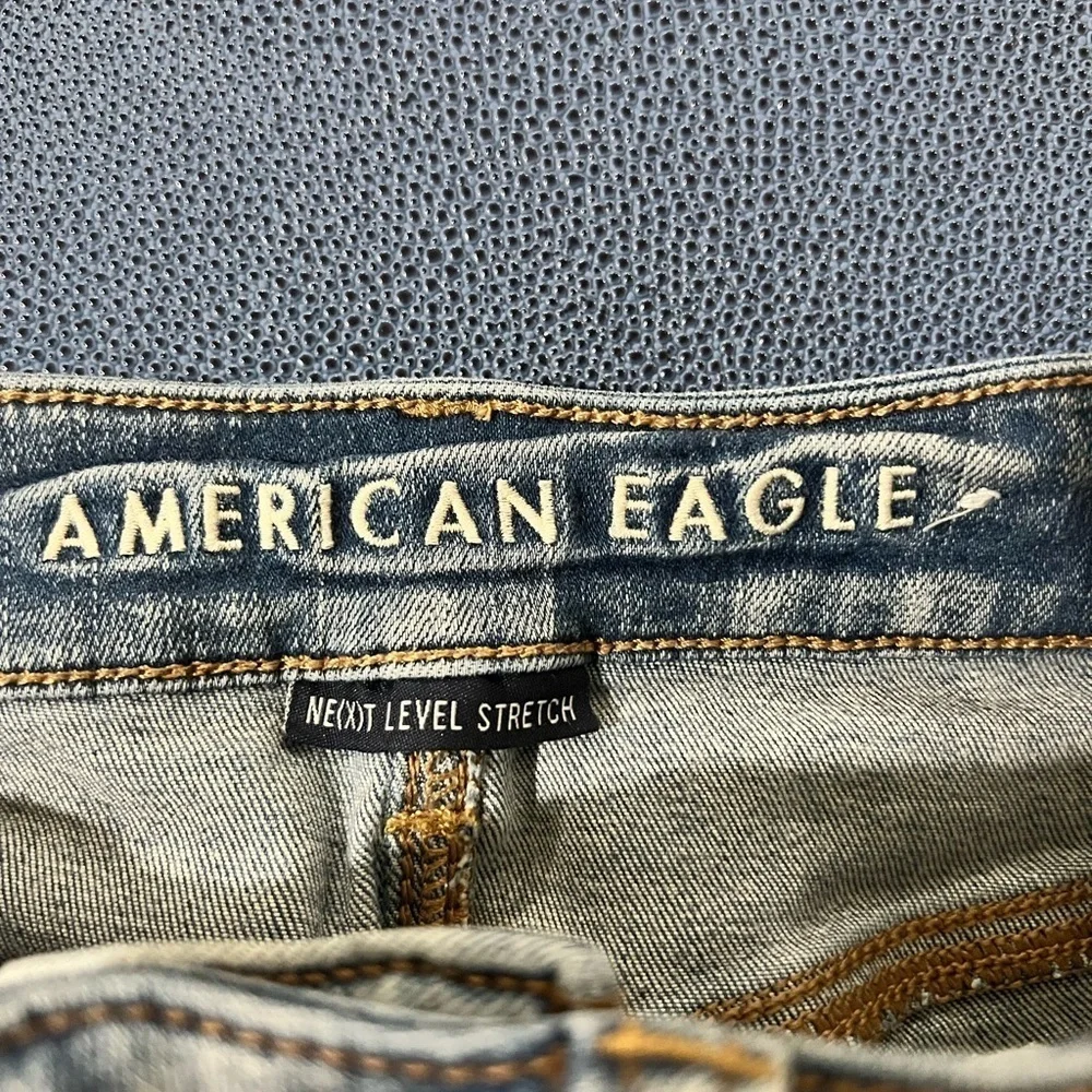 American Eagle Distressed Midi Shorts